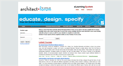 Desktop Screenshot of lms.architect-forum.com